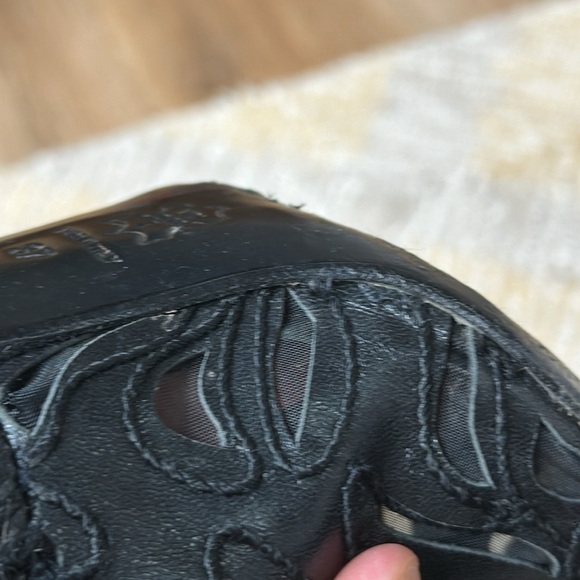 Arte made in Italy cut out leather design black stiletto pumps SZ 37 - Picture 9 of 11